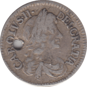 1679 HOLED MAUNDY THREEPENCE ( GF ) - MAUNDY THREEPENCE - Cambridgeshire Coins