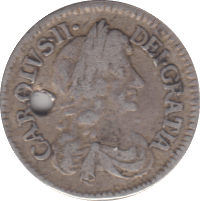 1679 HOLED MAUNDY THREEPENCE ( GF ) - MAUNDY THREEPENCE - Cambridgeshire Coins