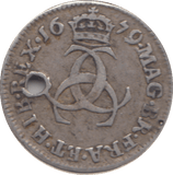 1679 HOLED MAUNDY THREEPENCE ( GF ) - MAUNDY THREEPENCE - Cambridgeshire Coins