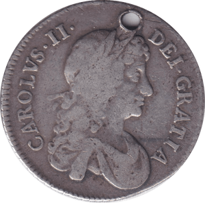 1679 SHILLING ( GF ) HOLED - SHILLING - Cambridgeshire Coins