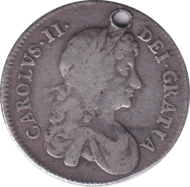 1679 SHILLING ( GF ) HOLED - SHILLING - Cambridgeshire Coins