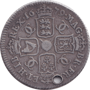 1679 SHILLING ( GF ) HOLED - SHILLING - Cambridgeshire Coins