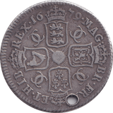 1679 SHILLING ( GF ) HOLED - SHILLING - Cambridgeshire Coins