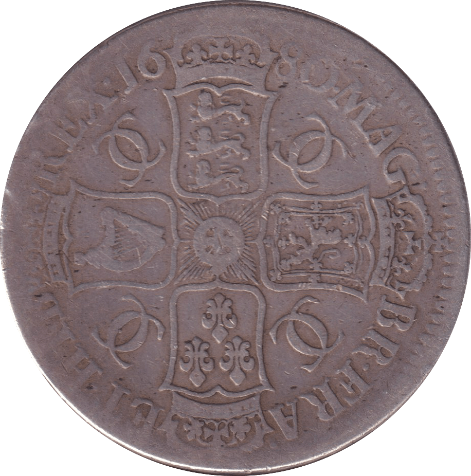 1680 CROWN ( FINE ) - CROWN - Cambridgeshire Coins