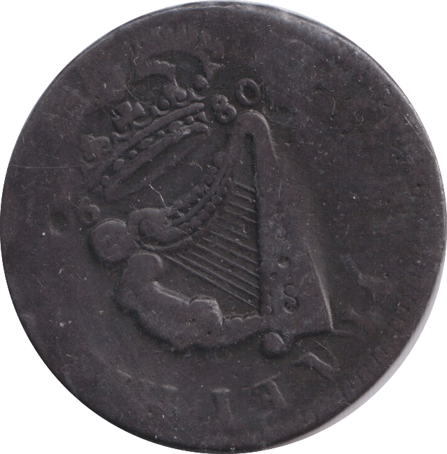 1680 HALFPENNY IRELAND CHARLES II - WORLD COINS - Cambridgeshire Coins