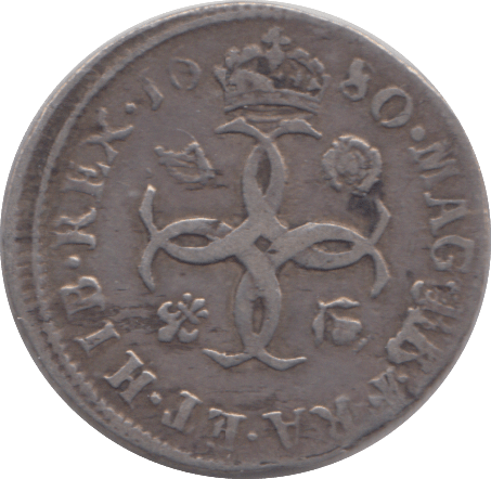 1680 SIXPENCE ( GF ) - SIXPENCE - Cambridgeshire Coins