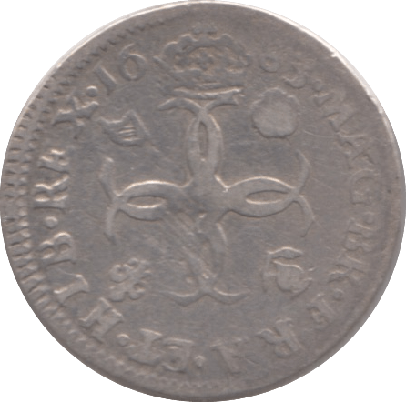 1683 MAUNDY FOURPENCE ( FINE ) - MAUNDY FOURPENCE - Cambridgeshire Coins