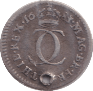 1683 MAUNDY ONE PENNNY ( FINE ) HOLED - MAUNDY ONE PENNY - Cambridgeshire Coins