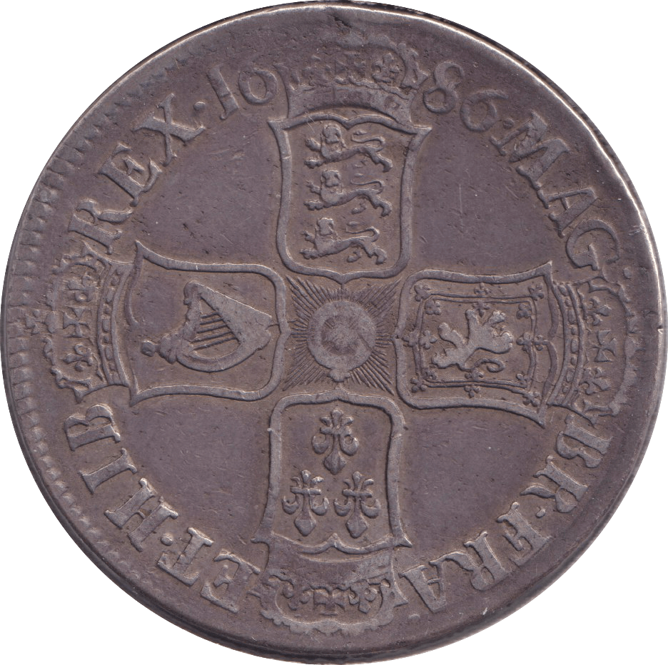 1686 CROWN ( GVF ) - CROWN - Cambridgeshire Coins