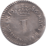 1686 MAUNDY ONE PENNY ( FINE ) - MAUNDY ONE PENNY - Cambridgeshire Coins