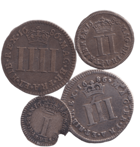 1686 MAUNDY SET - Maundy Set - Cambridgeshire Coins