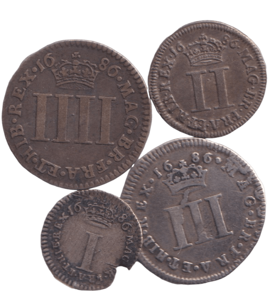 1686 MAUNDY SET - Maundy Set - Cambridgeshire Coins