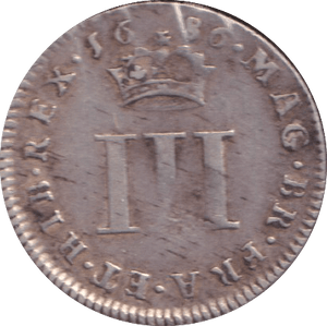 1686 MAUNDY THREEPENCE ( FINE ) - MAUNDY THREEPENCE - Cambridgeshire Coins