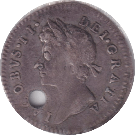 1686 MAUNDY THREEPENCE ( GF ) HOLED - MAUNDY THREEPENCE - Cambridgeshire Coins