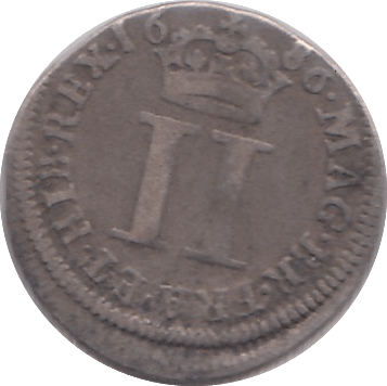 1686 MAUNDY TWOPENCE ( VF ) - MAUNDY TWOPENCE - Cambridgeshire Coins