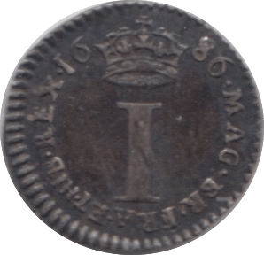 1686 SILVER MAUNDY ONE PENNY ( VF ) - MAUNDY ONE PENNY - Cambridgeshire Coins