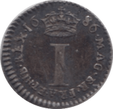 1686 SILVER MAUNDY ONE PENNY ( VF ) - MAUNDY ONE PENNY - Cambridgeshire Coins