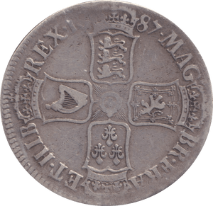 1687 CROWN ( FINE ) - CROWN - Cambridgeshire Coins