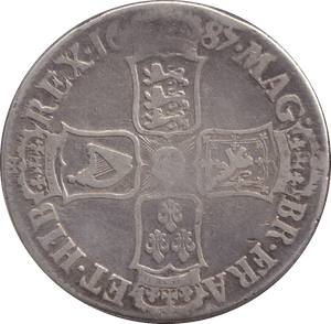 1687 CROWN ( FINE ) - WORLD COINS - Cambridgeshire Coins