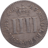 1687 MAUNDY FOURPENCE ( VF ) - MAUNDY FOURPENCE - Cambridgeshire Coins