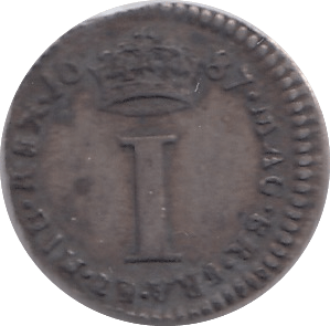 1687 MAUNDY ONE PENNY ( VF ) - MAUNDY ONE PENNY - Cambridgeshire Coins