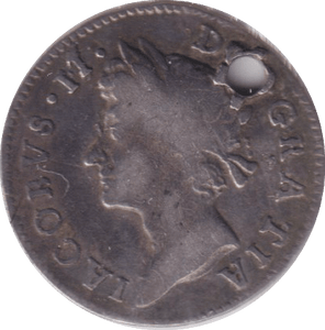 1687 MAUNDY THREEPENCE ( FINE ) HOLED - MAUNDY THREEPENCE - Cambridgeshire Coins