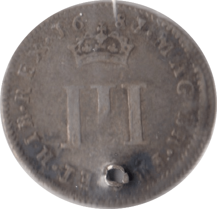 1687 MAUNDY THREEPENCE ( FINE ) - MAUNDY THREEPENCE - Cambridgeshire Coins