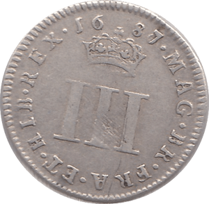 1687 MAUNDY THREEPENCE ( GF ) - MAUNDY THREEPENCE - Cambridgeshire Coins