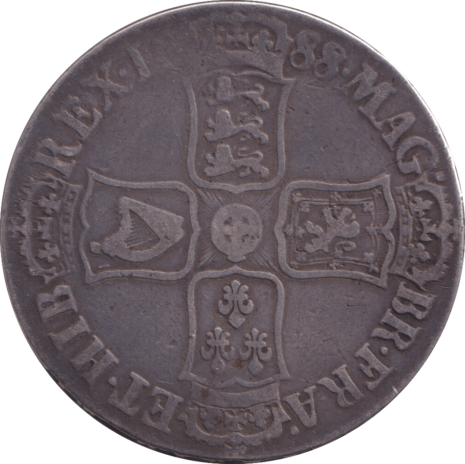 1688 CROWN ( GF ) - CROWN - Cambridgeshire Coins