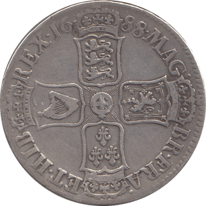 1688 CROWN ( GF ) TERTIO - CROWN - Cambridgeshire Coins