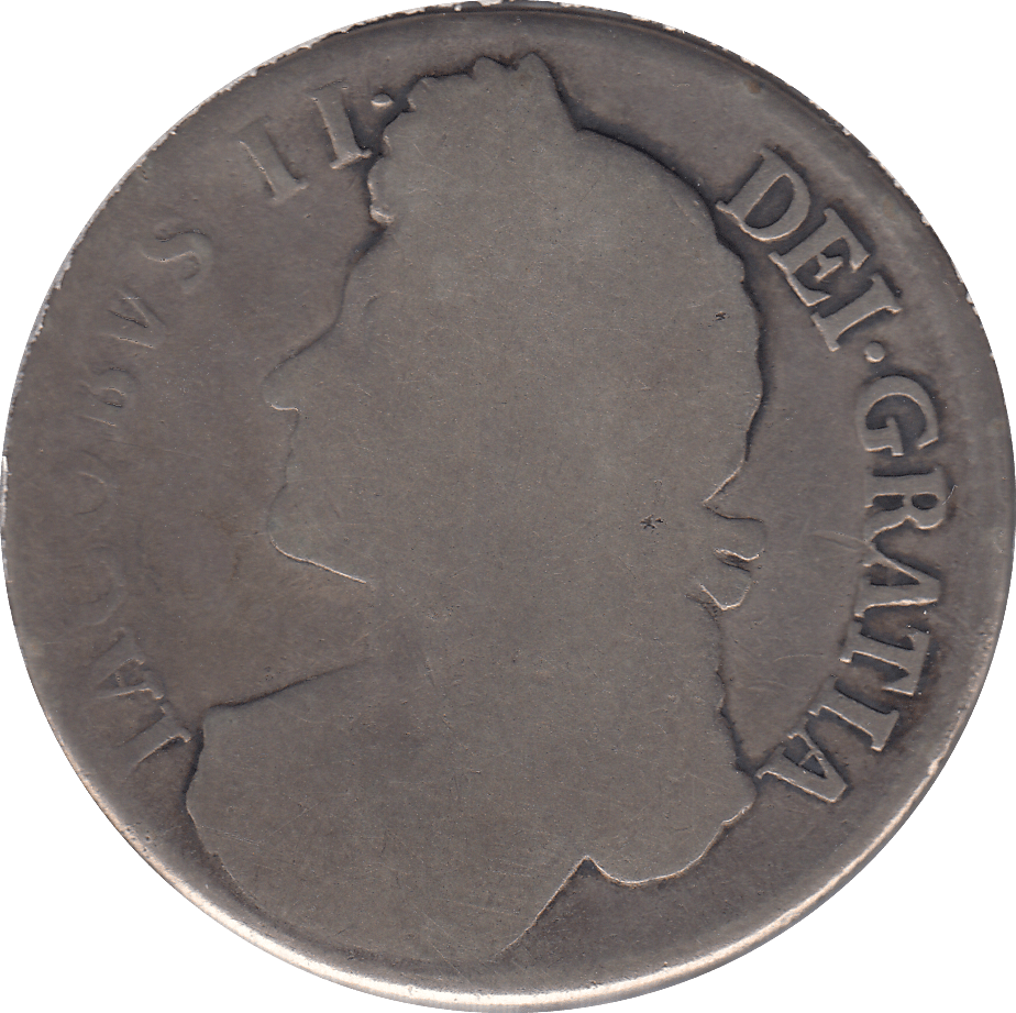 1688 CROWN ( POOR ) - Crown - Cambridgeshire Coins