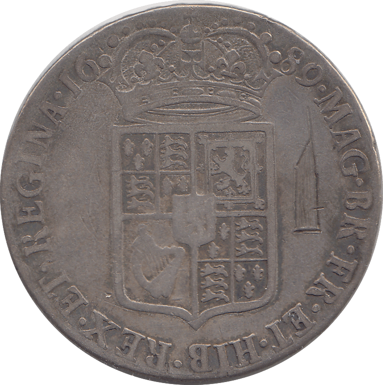 1689 HALFCROWN ( GF ) - Halfcrown - Cambridgeshire Coins