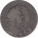 1689 HALFCROWN ( GF ) - HALFCROWN - Cambridgeshire Coins