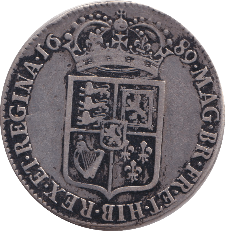 1689 HALFCROWN ( GF ) - HALFCROWN - Cambridgeshire Coins