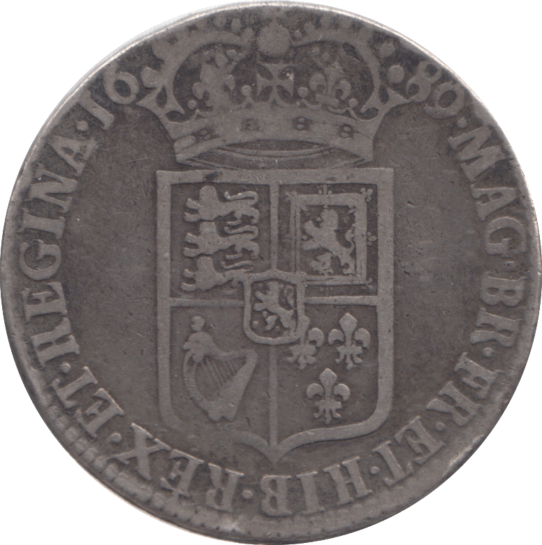 1689 HALFCROWN ( GF ) - HALFCROWN - Cambridgeshire Coins