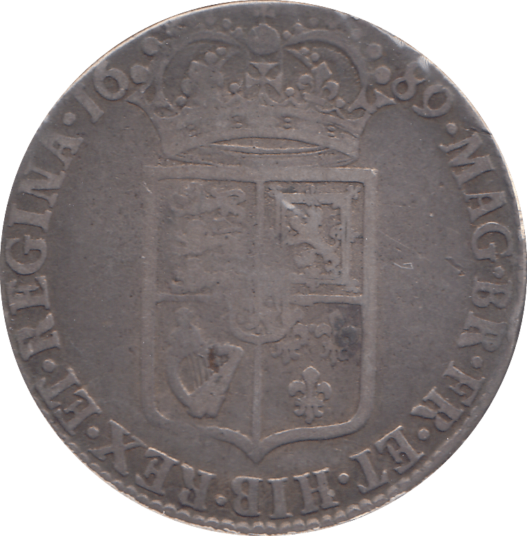 1689 HALFCROWN ( GF ) - HALFCROWN - Cambridgeshire Coins