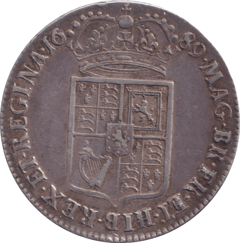 1689 HALFCROWN ( GVF ) - HALFCROWN - Cambridgeshire Coins