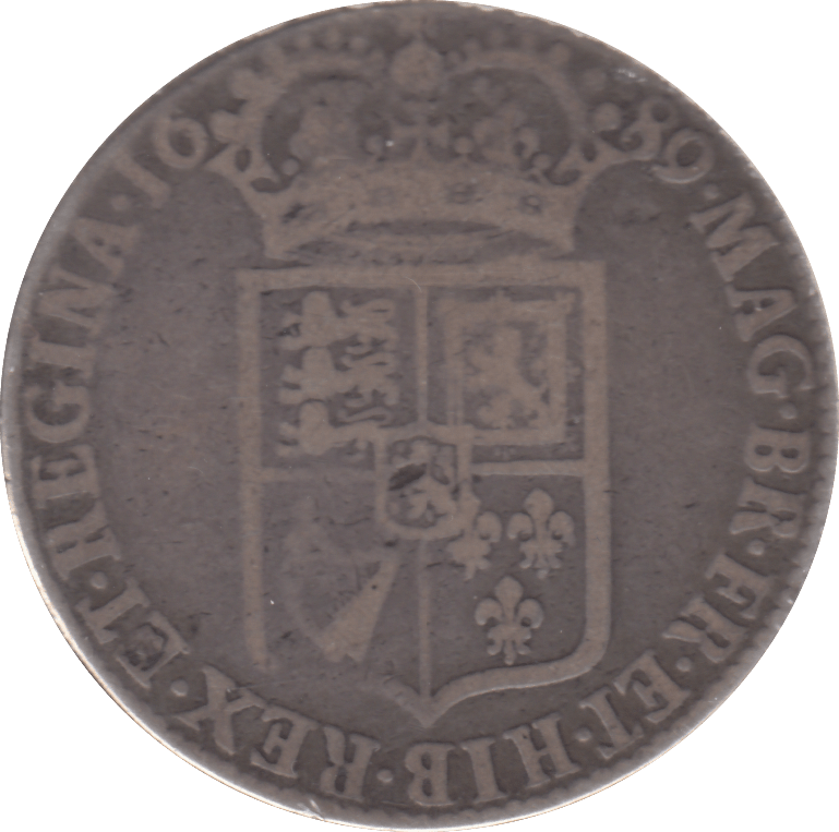1689 HALFCROWN ( NF ) - HALFCROWN - Cambridgeshire Coins