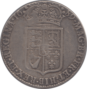 1689 HALFCROWN ( VF ) - Halfcrown - Cambridgeshire Coins