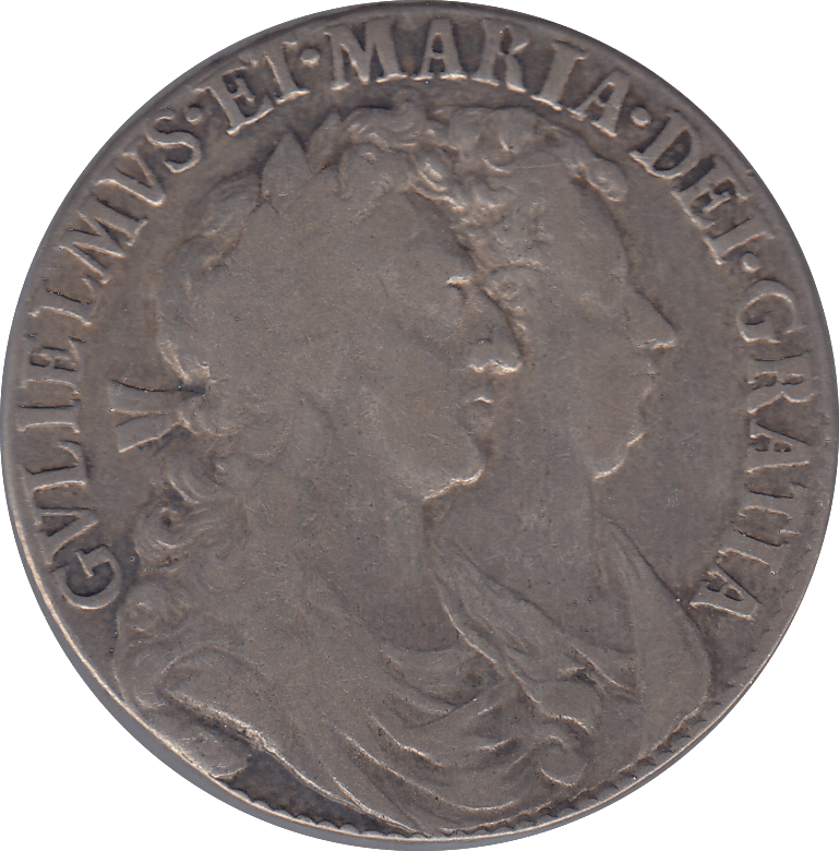 1689 HALFCROWN ( VF ) - Halfcrown - Cambridgeshire Coins