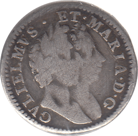 1689 MAUNDY FOURPENCE F47 ( FINE ) - MAUNDY FOURPENCE - Cambridgeshire Coins
