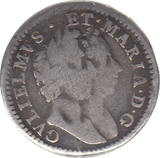 1689 MAUNDY FOURPENCE F47 ( FINE ) - MAUNDY FOURPENCE - Cambridgeshire Coins