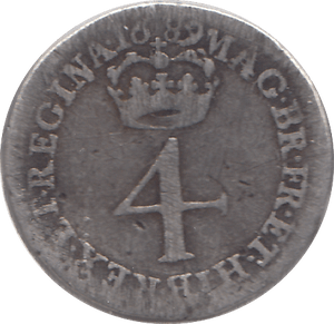 1689 MAUNDY FOURPENCE F47 ( FINE ) - MAUNDY FOURPENCE - Cambridgeshire Coins