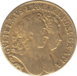 1689 WILLIAM & MARY GOLD ONE GUINEA ELEPHANT AND CASTLE ( VF ) - Guineas - Cambridgeshire Coins