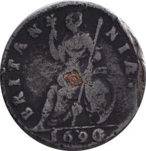 1690 FARTHING ( FINE ) - FARTHING - Cambridgeshire Coins