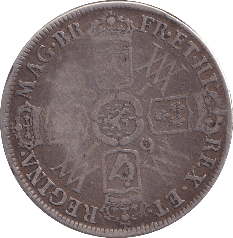 1691 HALFCROWN ( NF ) - HALFCROWN - Cambridgeshire Coins