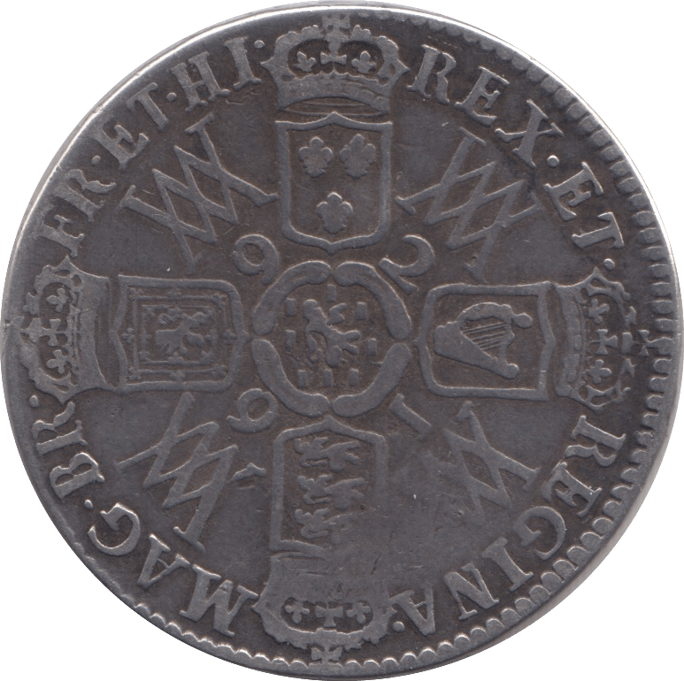 1692 HALFCROWN ( GF ) - Halfcrown - Cambridgeshire Coins