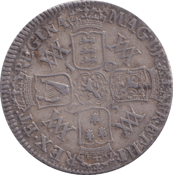 1693 SHILLING ( VF ) - SHILLING - Cambridgeshire Coins