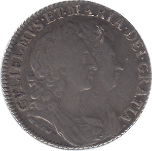 1693 SILVER SHILLING WILLIAM AND MARY ( GVF ) - SHILLING - Cambridgeshire Coins