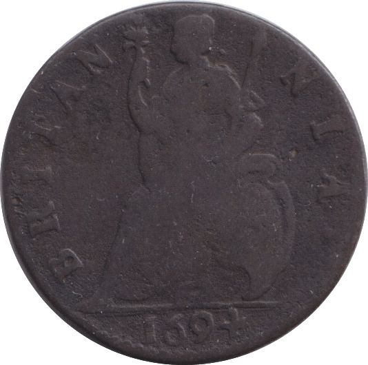1694 FARTHING ( GF ) - FARTHING - Cambridgeshire Coins